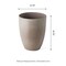 16.75"H Set of 4 Gradient Eco-Friendly PE and Stone Faux Ceramic Tall Planter
